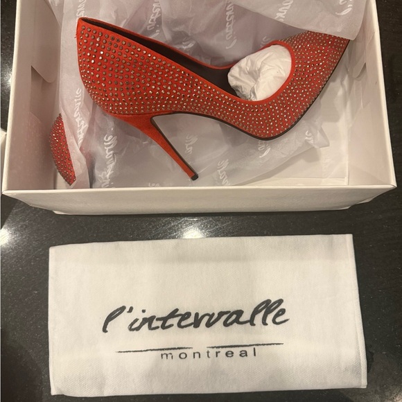 L'INTERVALLE Sparkling Red Heels - Picture 3 of 4